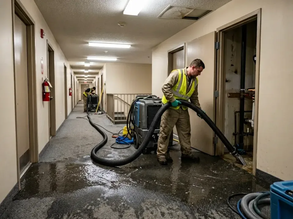 multi-unit-apartment-hallway-f-005 — frequently asked questions, Emergency Burst Pipe Water Extraction & Removal in Mena, AR